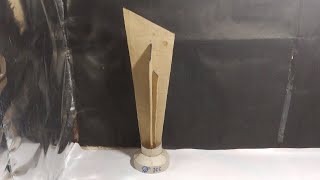 How To Make t20 World cup Trophy With Cardboard DIY world cup trophy [upl. by Thirion358]