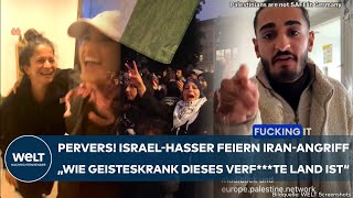 RAKETEN AUF ISRAEL Ekelhaft Jubel in Berlin JudenHasser feiern perfiden Angriff aus dem Iran [upl. by Philly]