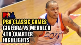 GINEBRA DOMINATES MERALCO 4th Quarter Highlights [upl. by Adelaida]