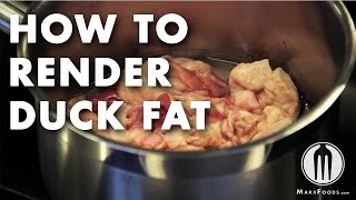 How to Render Duck Fat Technique Video [upl. by Eustache]