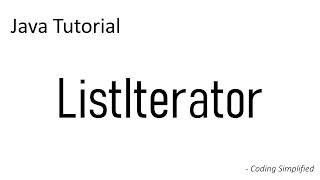 Java ListIterator Implementation  What is ListIterator [upl. by Letney]