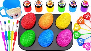 Satisfying Video Rainbow Mixing All Lollipop amp Color EGGS From Rainbow Magic Chocolate Cutting ASMR [upl. by Hackathorn487]