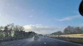 Taunton Services To Okehampton Timelapse Via M5 and A30 [upl. by Llerihs]