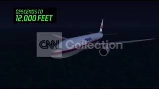 MALAYSIA MH370  ALTITUDE CHANGE ANIMATION [upl. by Herzog]