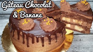 Gâteau danniversaire au chocolat et banane [upl. by Hurwit922]