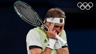 Tennis🎾 Zverev beats Djokovic for a place in the final  Tokyo2020 Highlights [upl. by Lorry595]