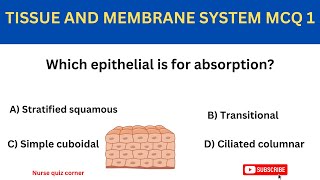 BODY TISSUE PRACTICE QUIZMCQ [upl. by Nesbitt]