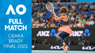 Naomi Osaka vs Jennifer Brady Full Match  Australian Open 2021 Final [upl. by Dempstor]