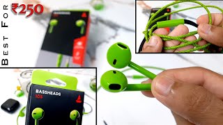 BoAt Bassheads 105 Wired in Ear Earphones  Review [upl. by Aicertal]