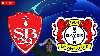 Stade Brest  Bayer Leverkusen  Champions League LIVE [upl. by Lemaceon]