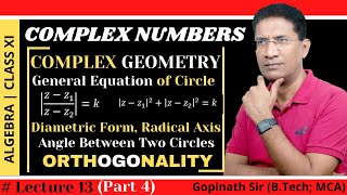 Equation of Circle Apollonius Circle Diametric Form Radical Axis Angle Between Circles  Part 13 [upl. by Nylcsoj]