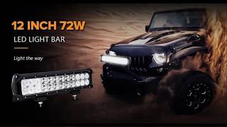 I installed 72W LED Light Bar Work Light as a Fog Lamp of a car This is very Bright DIY [upl. by Selina124]