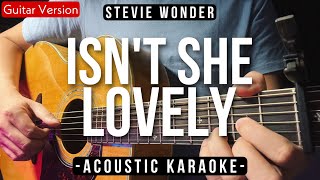 Isnt She Lovely Karaoke Acoustic  Stevie Wonder Jayeslee Version  HQ Audio [upl. by Javler115]