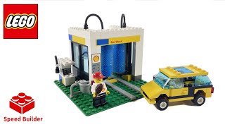 LEGO 1255 Shell Car Wash  speed build [upl. by Sevart]