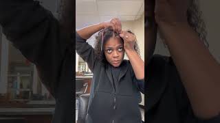 Two braids with curls naturalhairtutorial hairstyle naturalcurls [upl. by Naloc]