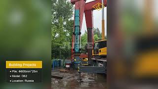 Juwei D62 Diesel Hammer is Test Piling piling piledriver manufacturer [upl. by Anol]