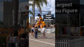 San Diego ComicCon 2024 displays worlds largest Goku Figure dragonball sdcc vegeta frieza [upl. by Atsiuqal]