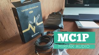 MIRFAK Audio MC1P  LAVALIERE MICROPHONE Unboxing [upl. by Kamal]