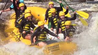 Northern Outdoors Rafting Maines Penobscot River  Waterfalls Raft Surfing Whitewater Fun [upl. by Danna]