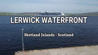 Lerwick Waterfront Shetland Islands Scotland Drone Video [upl. by Nahsaj]