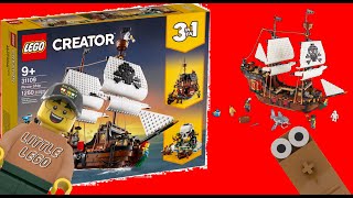 LEGO Pirate Ship Set 31109 Review [upl. by Nohsar224]