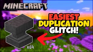 The EASIEST DUPLICATION GLITCH in Minecraft Bedrock Edition [upl. by Joli]