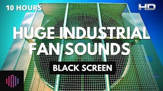 Industrial fan noise with a black screen for sleeping  10 hours of industrial fan sounds [upl. by Assillam378]