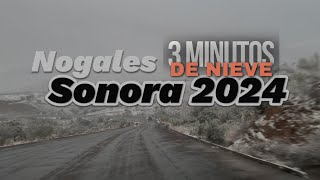 Nevada en NOGALES SONORA 🥶 2024 snowfall nogalessonora [upl. by Lole]