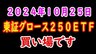 東証グロース買い場です ２０２４年１０月２５日 [upl. by Demetre701]