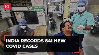 India records 841 new Covid cases three deaths in 24 hours active caseload at 4309 [upl. by Eittik691]