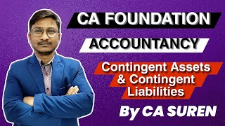 Difference between Contingent Assets amp Contingent Liabilities  CA FOUNDATION  Accountancy [upl. by Akinajnat814]