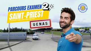 PARCOURS CENTRE DEXAMEN DE SAINT PRIEST  GENAS 2024 [upl. by Ecnahc948]