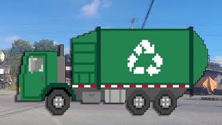 Recycling Truck keep our City clean  Pixel Corner [upl. by Nanon942]