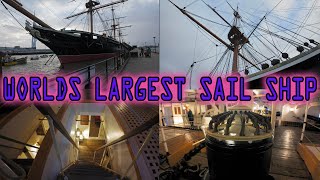 Worlds Largest Navy Sail Ship HMS Warrior  FULL TOUR [upl. by Ardiek912]