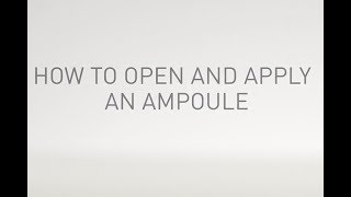 Skincare  How to open and apply an ampoule [upl. by Emeline]