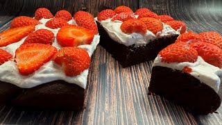 Fantastic Chocolate Strawberry Cake no flour [upl. by Richy]