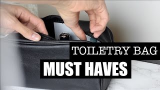 How To Pack Your Toiletry Bag  Whats In My Mens Toiletry Bag [upl. by Adle]