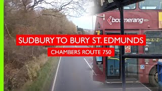 Sudbury to Bury St Edmunds • Chambers 750 • Realtime [upl. by Atteoj]