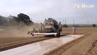 TriCal Of Hollister gives a field fumigation demonstration in North County wo Fumigants agricul [upl. by Jamnis]