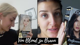 Von Braun zu Blond😱  Ohne Grünstich  LOréal Paris Préférence THE VILLELLAS [upl. by Ettennat]