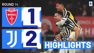 MONZAJUVENTUS 12  HIGHLIGHTS  Gatti smashes home a lastminute winner  Serie A 202324 [upl. by Aicittel]