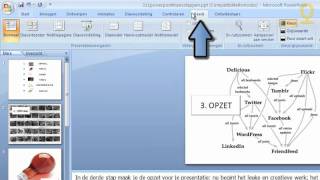 Aantekeningen maken bij een presentatie in Powerpoint 2007 [upl. by Lizzy734]