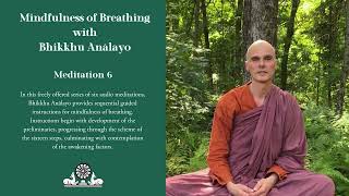 Mindfulness of Breathing  Meditation 6 [upl. by Ahsenra660]