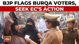 Uttar Pradesh Bypolls BJP Urges EC to Check BurqaClad Voters Samajwadi Party Objects India Today [upl. by Eelyek]