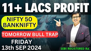 Nifty Prediction and Bank Nifty Analysis for FRIDAY 13th SEP 2024  Nifty amp Banknifty Tomorrow [upl. by Besse]