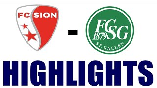 FC Sion vs St Gallen 22 Highlights  Swiss Super League 202425 [upl. by Nedac]