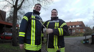 Rettungsbund mit Pfahlstich  gesichert mit Spierenstich an einer Person ausgeführt Praxis [upl. by Frank251]