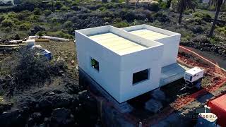 Montaje de vivienda TM1  Teide Modular en La Palma [upl. by Ayatnwahs]