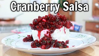 Cranberry Salsa Easiest amp Addicting Crowd Pleasing Appetizer [upl. by Langston518]