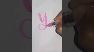 Brush Pen Lettering  BellesLettres  lettering handlettering youtubeshorts handwriting [upl. by Nike430]